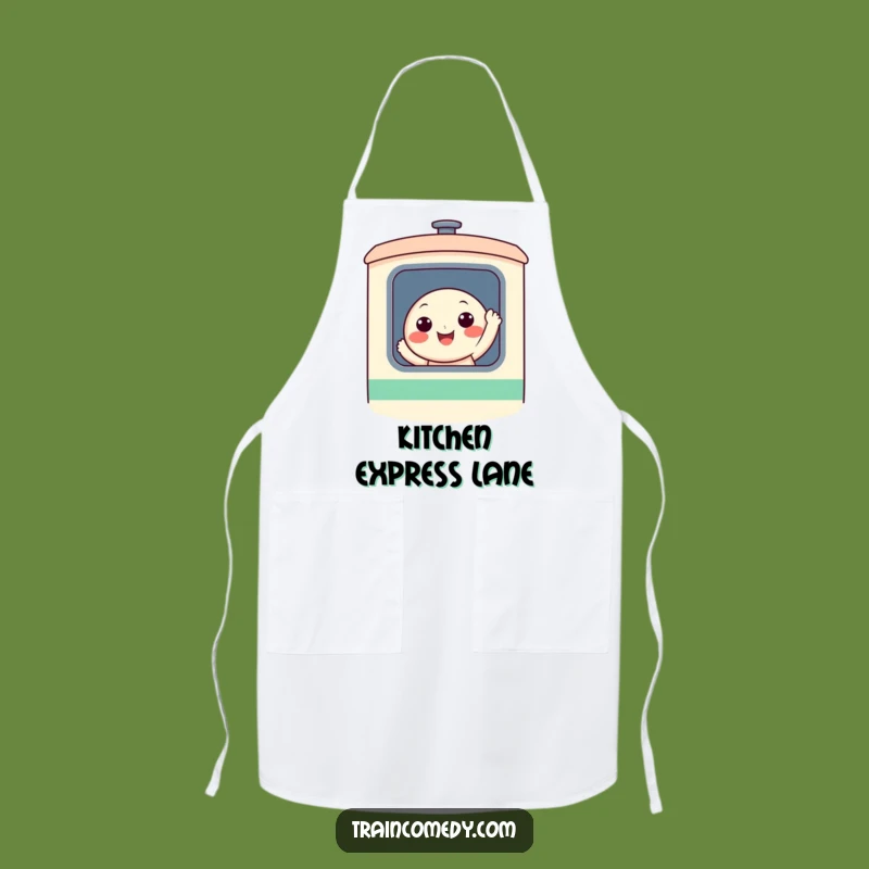 Funny Train Character Apron - Cook with a Smile and a Wave