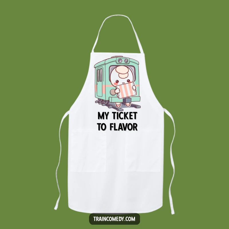 Funny Ticket Character Apron - Cook Up Adventures with a Smile