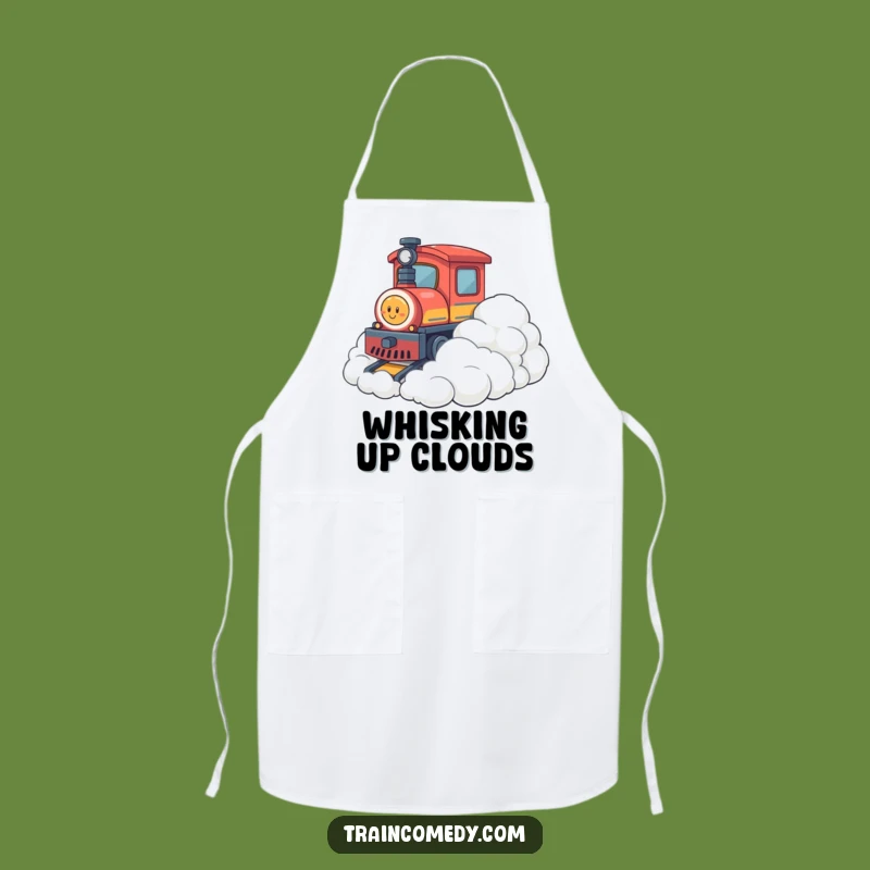 Funny Cloud Bump Train Apron: Cook with Playfulness, Soft Fun, Gift