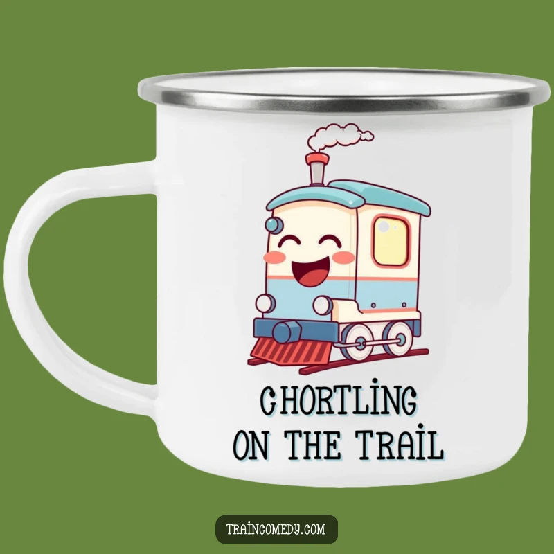 Funny Laughing Train Camping Mug - Adventure Fuelled by Laughter