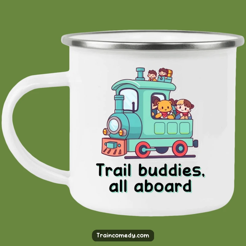 Funny Kawaii Train Camping Mug: Passenger Adventure Mug, Rugged Funny Gift!