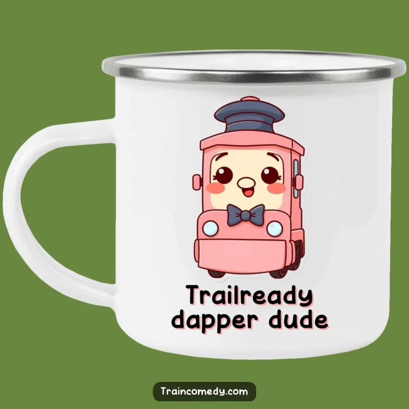 Funny Train Camping Mug - Dapper Adventures & Hilarious Sips!