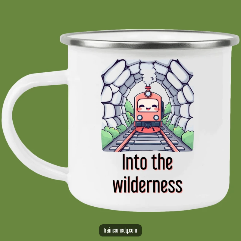 Funny Kawaii Train Camping Mug: Tunnel Explorer Mug, Rugged Funny Gift!