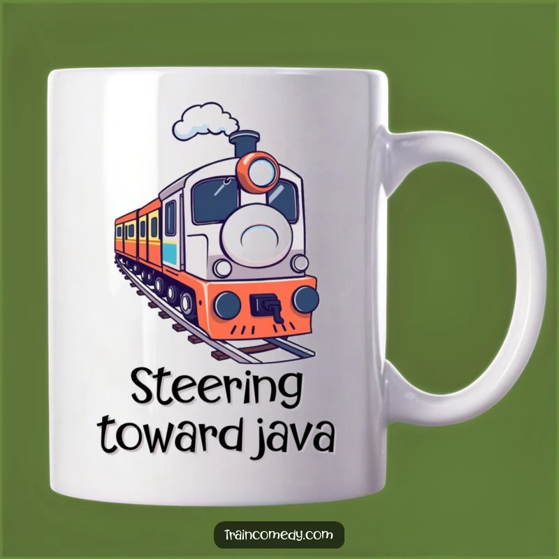 Funny Determined Train Mug - Hilarious Curve Navigator Gift for Enthusiasts
