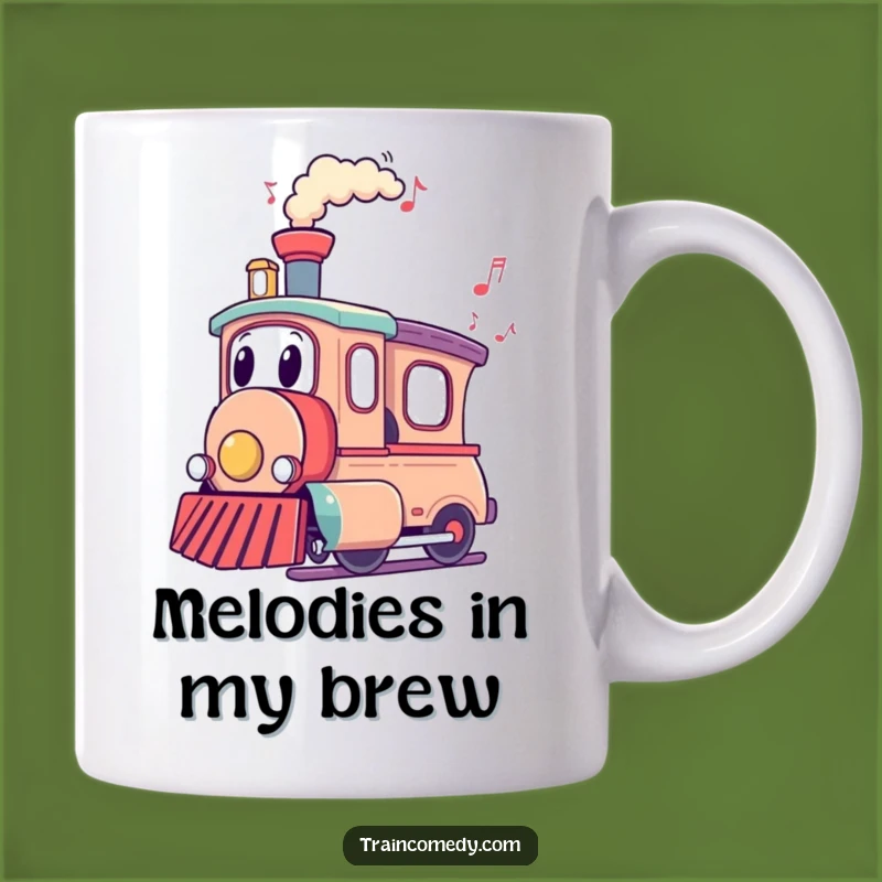 Funny Train Mug - Melodious & Fun Character for Your Brew!