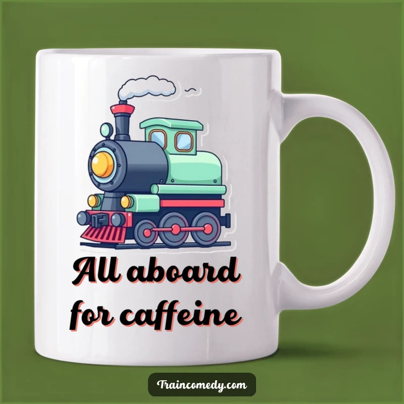 Funny Train Whistle Mug - Cheerful Steam Engine Gift for Train Lovers