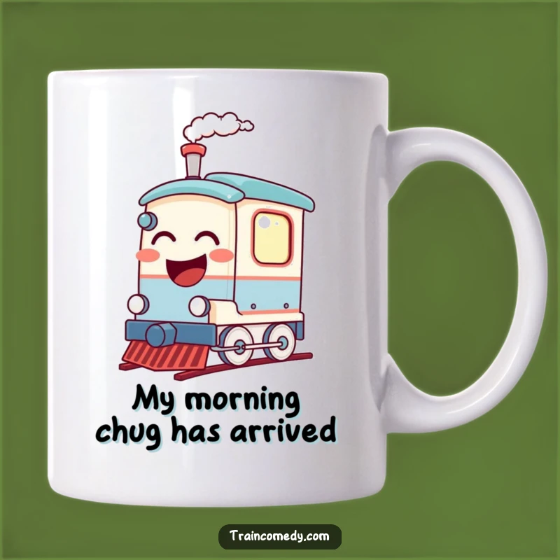 Funny Laughing Train Mug - A Hilarious Gift for Train Lovers