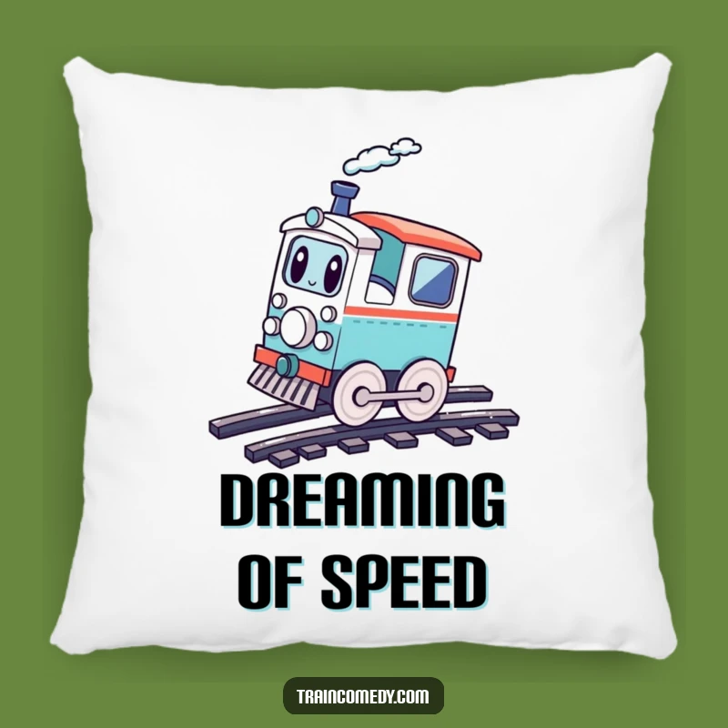 Funny Kawaii Train Cartwheel Pillow - Cozy Fun for Your Space!