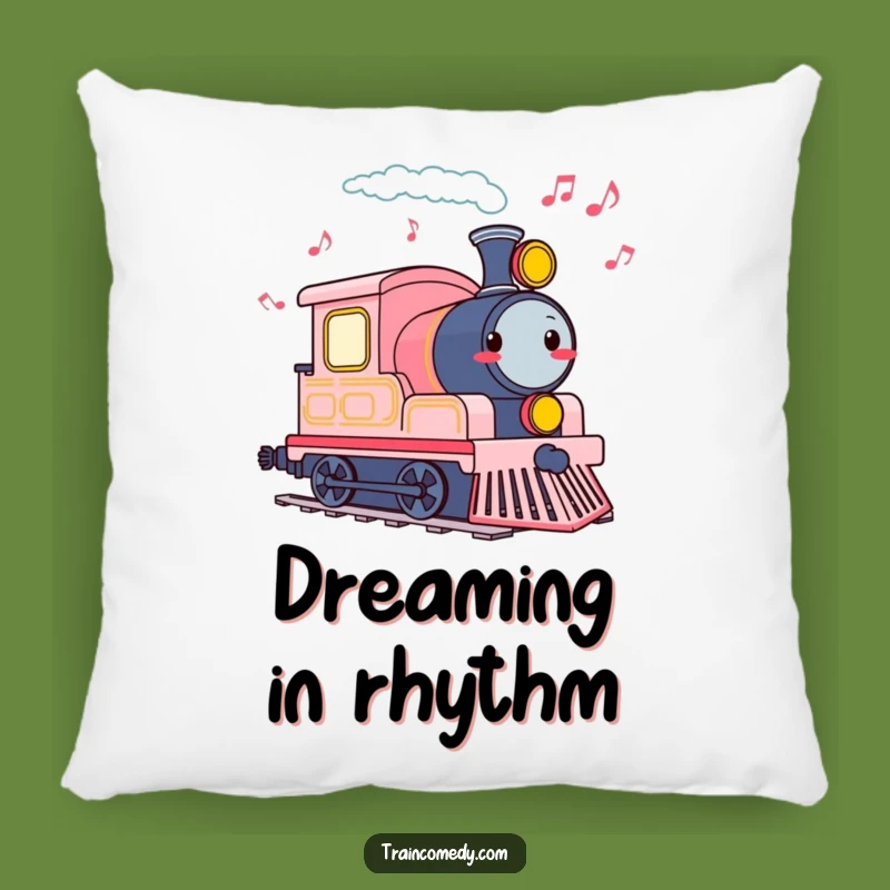 Funny Cheerful Train Whistle Pillow - Cozy Musical Decor Gift