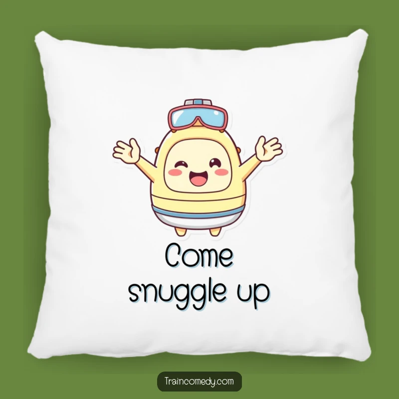 Funny Kawaii Welcome Pillow: Soft inviting character cushion, a perfect funny gift for comfort.