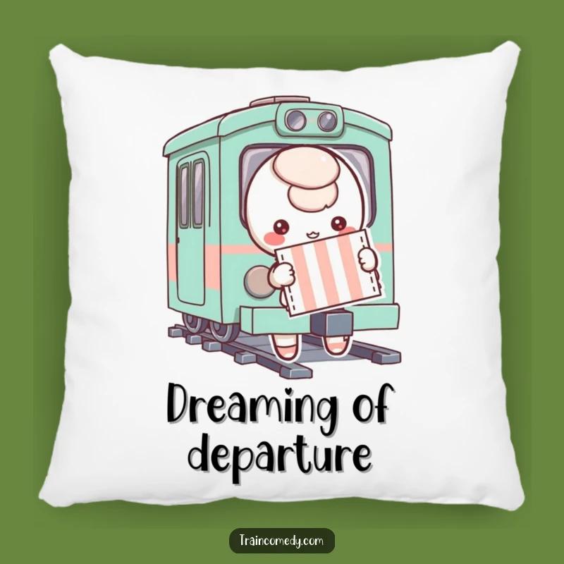 Funny Ticket Character Pillow - Cozy Comfort for Your Next Adventure