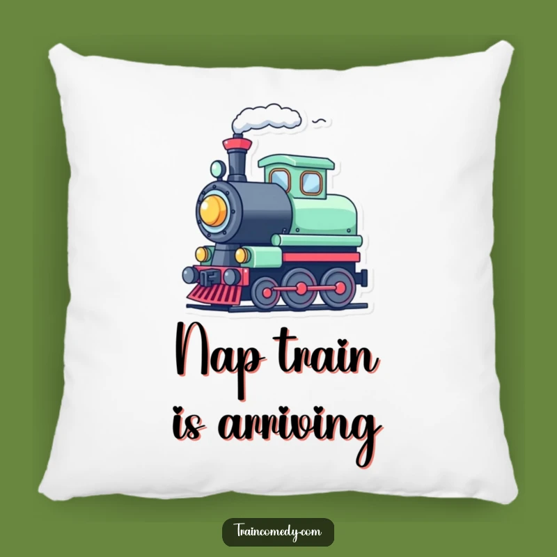 Funny Train Whistle Pillow - Cozy & Cheerful Home Decor Accent Gift