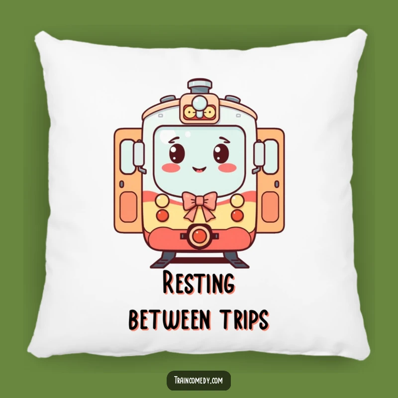 Funny Train Pillow - Cozy Comfort with Hilarious Welcoming Vibes!