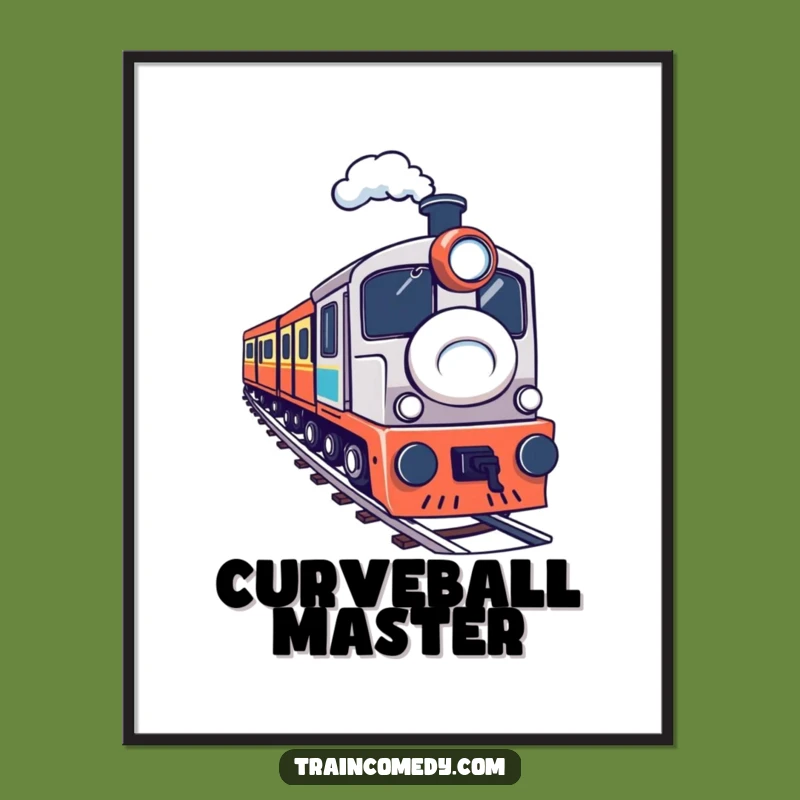 Funny Train Curve Digital Art - Instant Determined Art & Gift