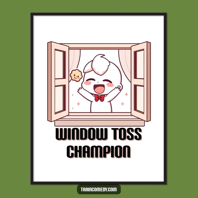 Funny Giggling Plush Print: Instant Whimsical Art for Playful Spaces