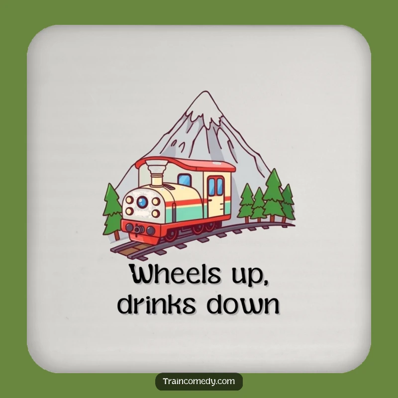 Funny Kawaii Train Mountain Peek Coaster - Protect Surfaces with Curious Charm