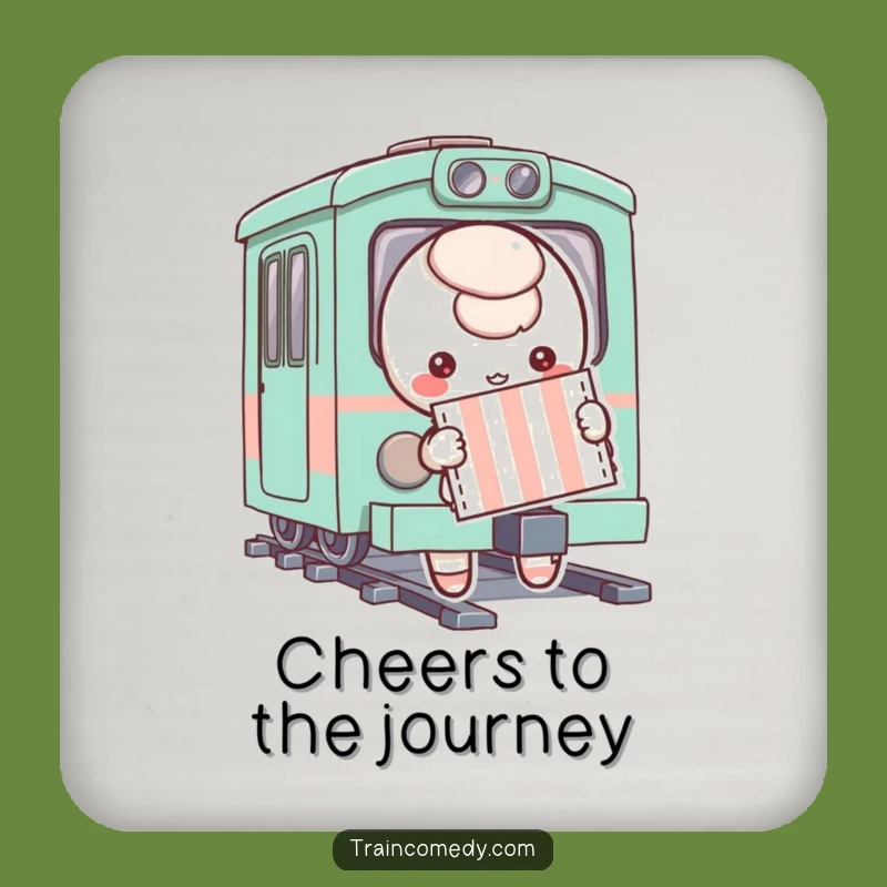 Funny Ticket Character Drink Coasters - Protect Surfaces with Whimsical Charm