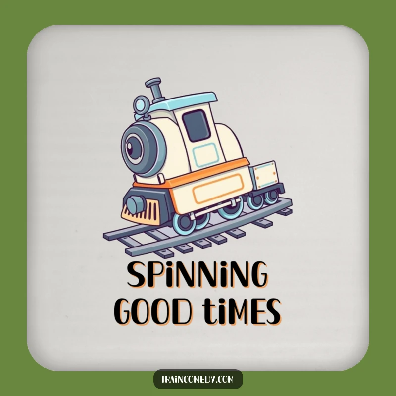 Funny Train Cartwheel Coasters: Protect Surfaces with Playful Track Charm Gift