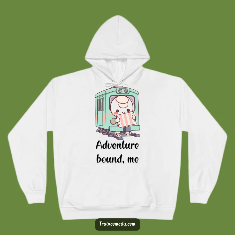 Cozy Funny Ticket Character Hoodie - Your Warm Companion for Whimsical Travels