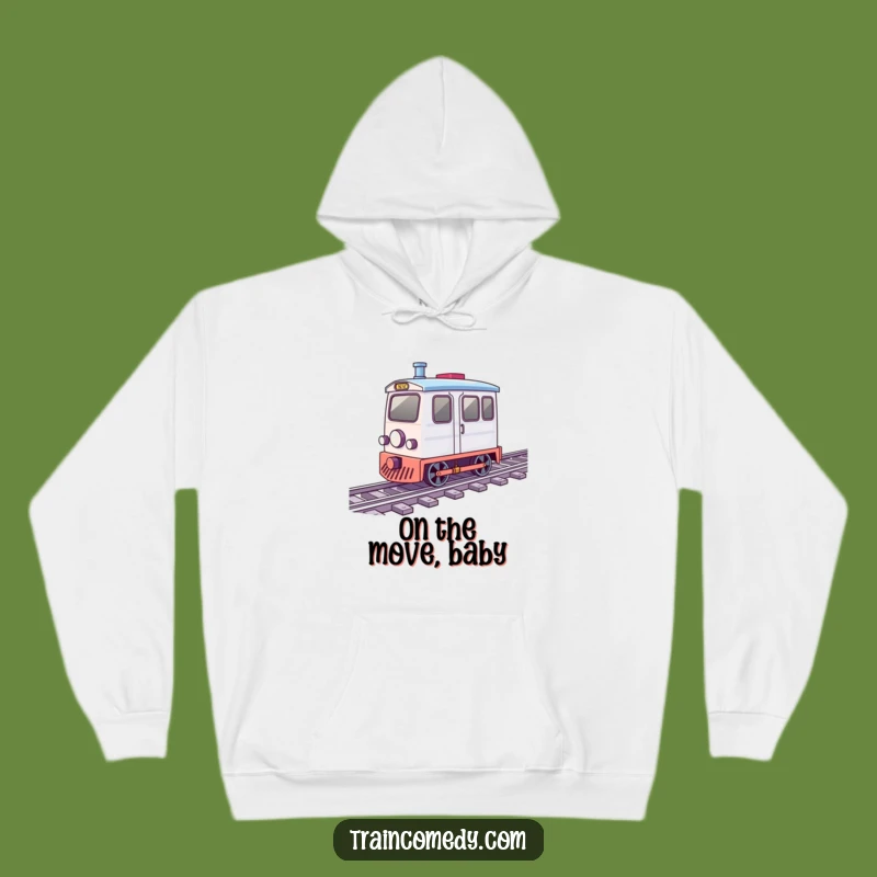 Cozy Funny Spinning Train Hoodie: Warmth for Your Merry Adventures