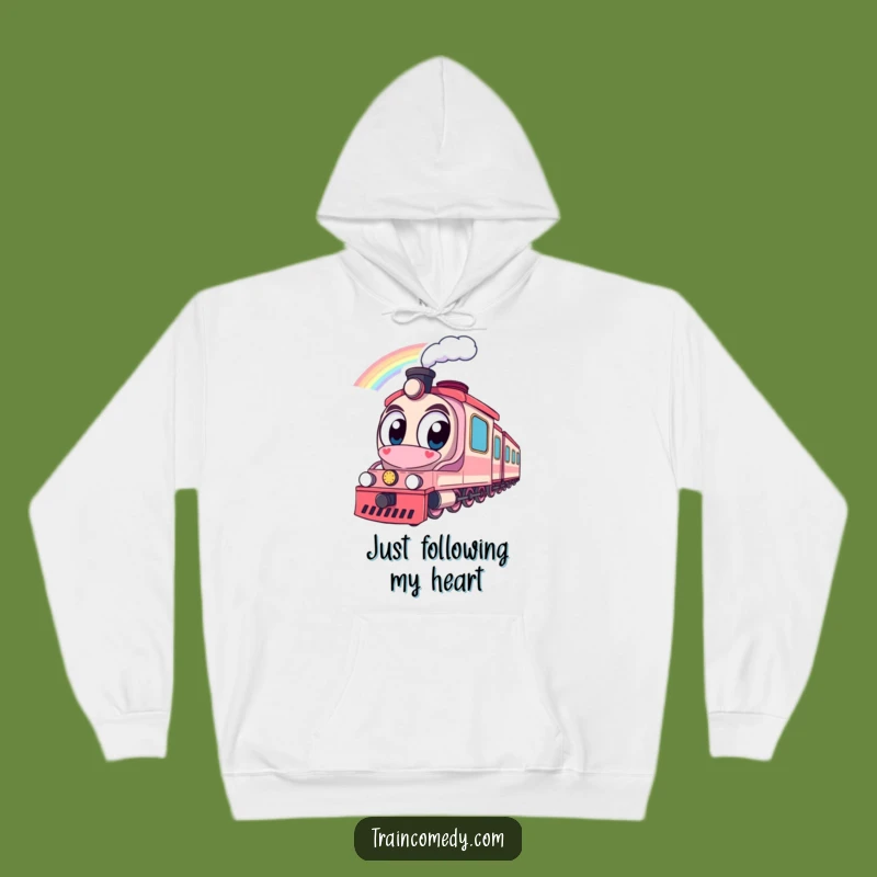 Cozy Funny Train Rainbow Hoodie: Big Eyes, Big Smiles, The Ultimate Warm Gift
