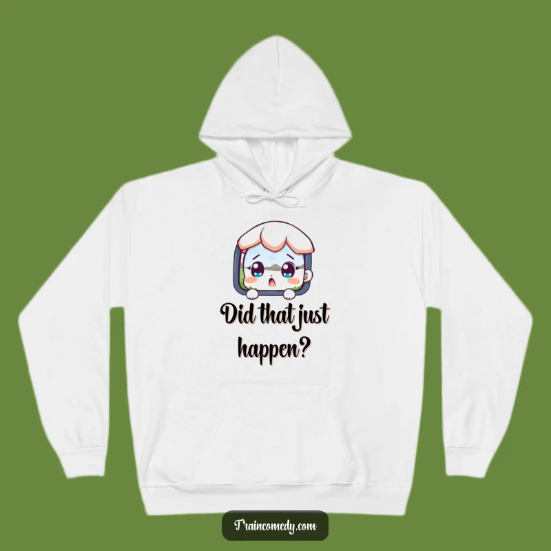 Funny Cozy Hoodie: Surprised by the Beauty of a Passing Landscape
