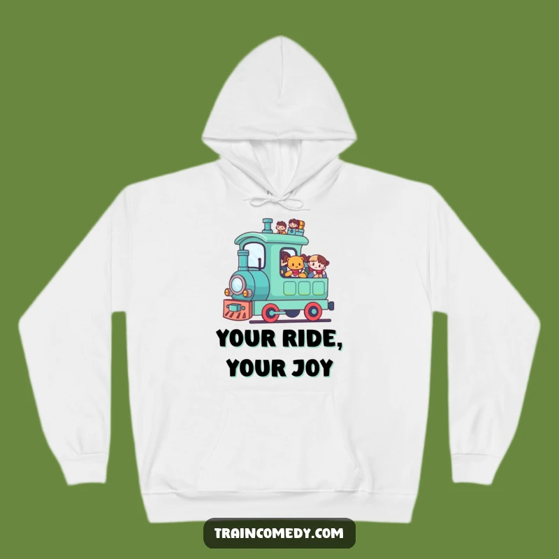 Funny Kawaii Train Hoodie: Cozy Passenger Ride, Ultimate Warm Funny Gift!