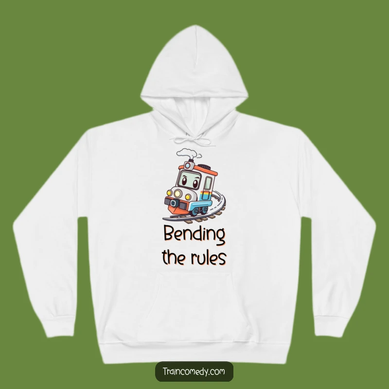 Funny Speeding Train Hoodie - Kawaii Determined Cozy Warmth