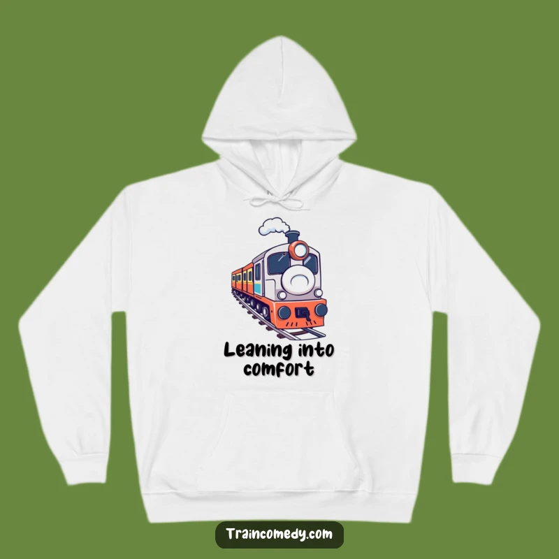 Funny Train Curve Hoodie - Cozy & Hilarious Determined Wear Gift