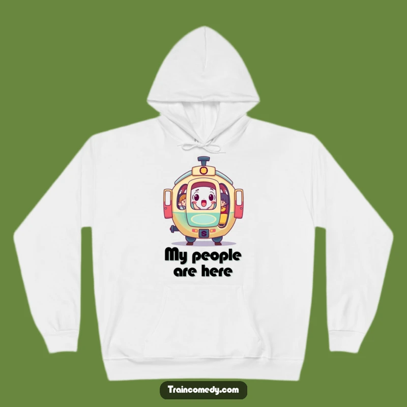 Funny Surprise Train Car Hoodie: Cozy Humor with Passengers, Perfect Fun Gift!
