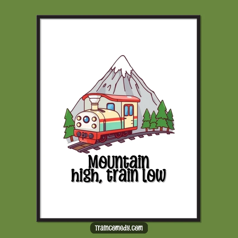 Free Printable Kawaii Train Wall Art: Funny, Cute, Downloadable Train Art for Kids Room