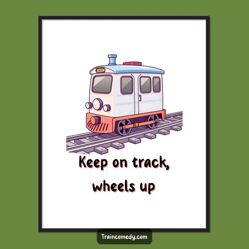 Free Printable Merry Train Wheels Wall Art - Funny Downloadable Decor