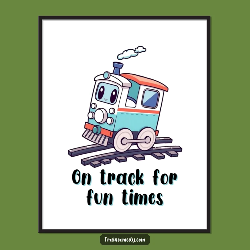 Free Printable Fun Train Art - DIY Downloadable Whimsical Wall Decor for Playful Spaces