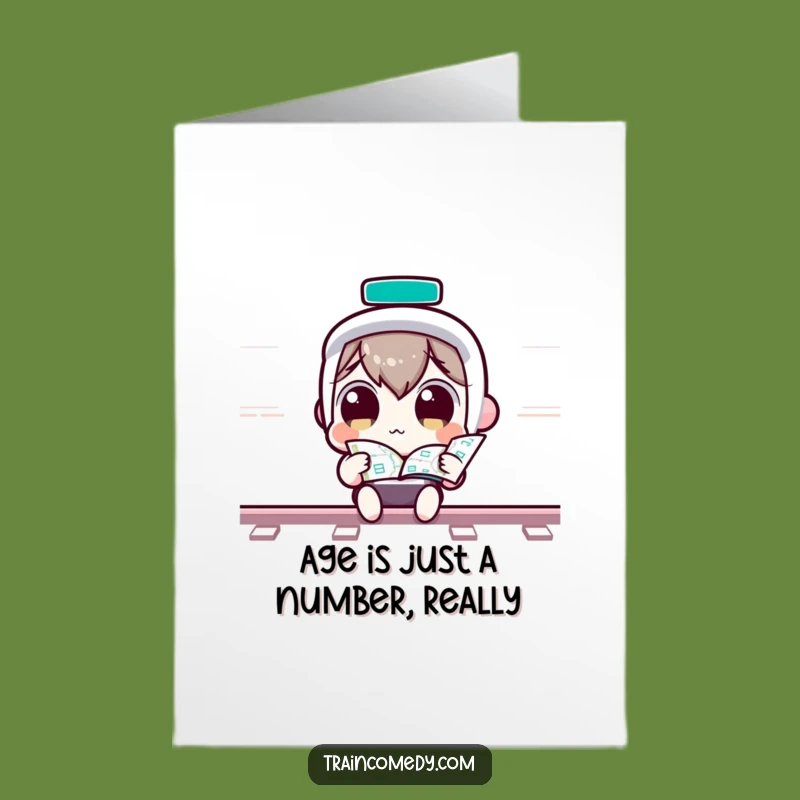 Free Printable Kawaii Train Map Card: Curious Character Birthday Adventure Downloadable