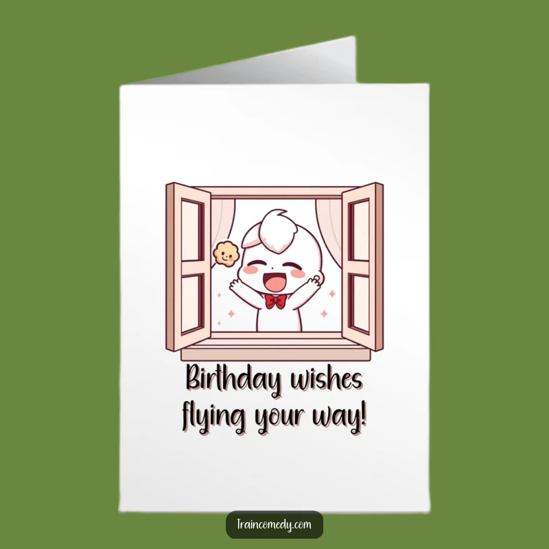 Free Printable Birthday Card: Giggling Character, Plush Toy Fun Gift