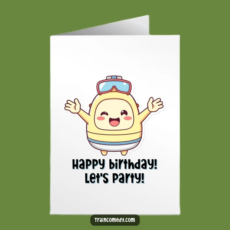 Free Printable Kawaii Welcome Card: Cheerful Character Birthday Invitation Downloadable