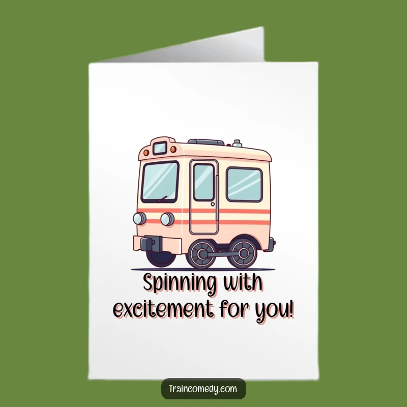 Free Printable Dizzy Train Congratulations Card - Humorous Downloadable Celebration
