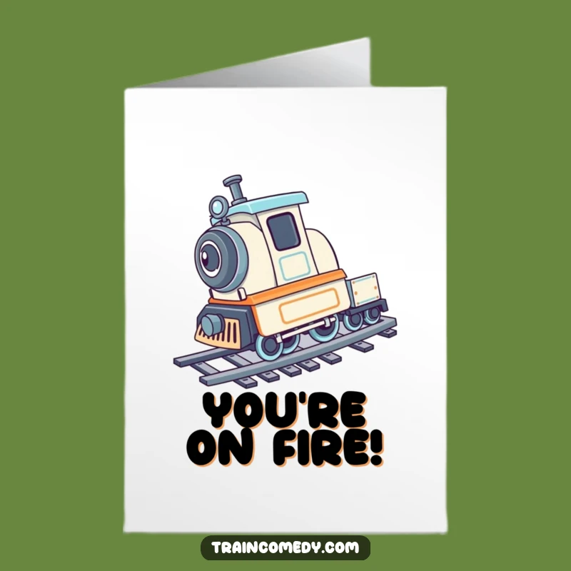 Free Printable Train Cartwheel Congrats Card - Hilarious Downloadable for Celebrating Achievements