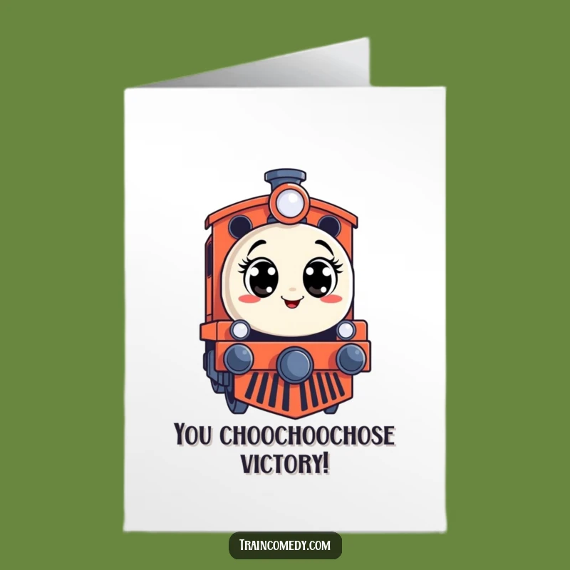 Free Printable Congratulations Card: Surprise Train Funny Downloadable Gift