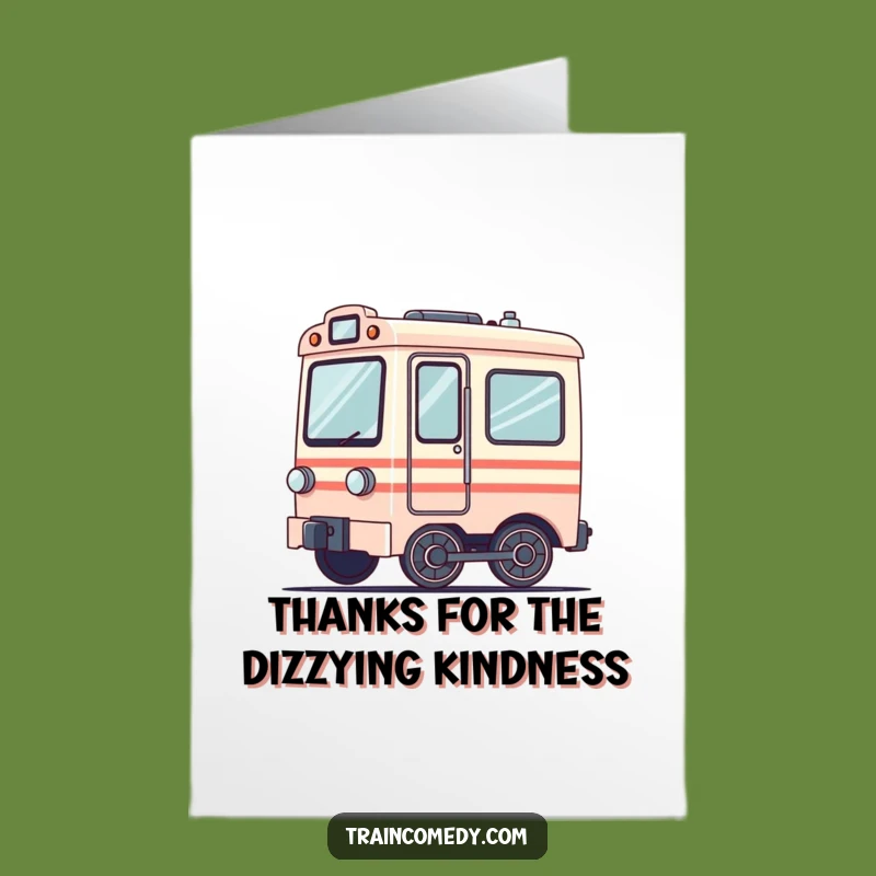 Free Printable Dizzy Train Thank You Card - Funny Downloadable Gratefulness