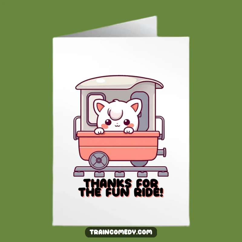 Free Printable Thank You Card: Playful Character Peeking, Downloadable Gift