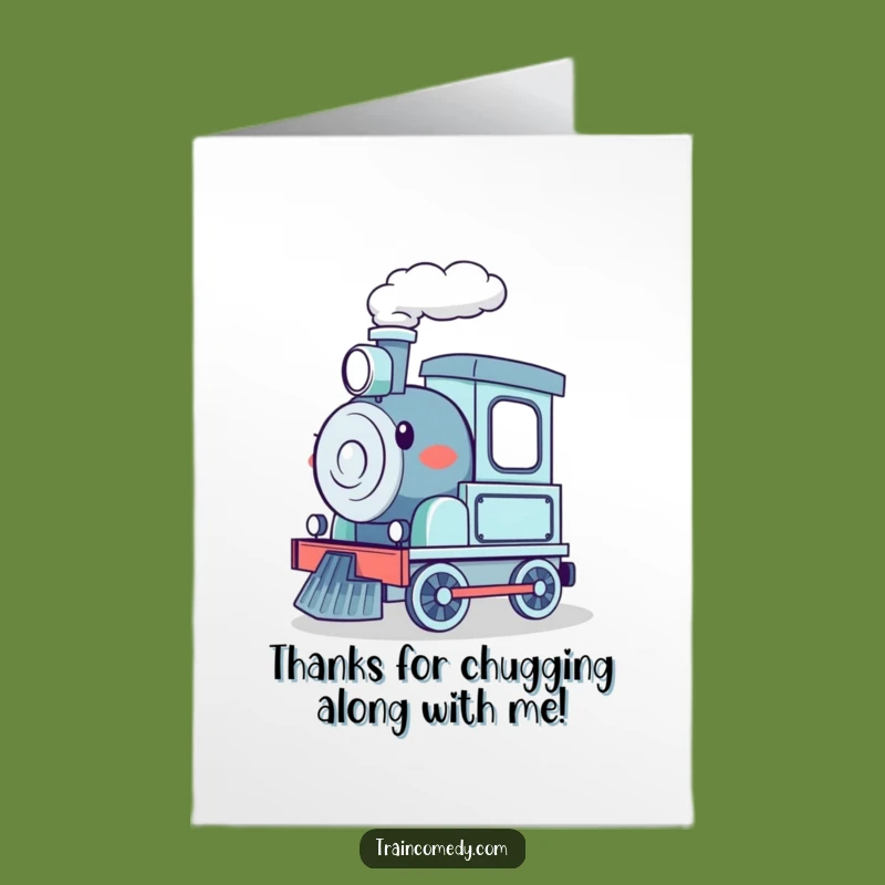 Free Printable Thank You Card: Grateful Choo-Choo Train Express Gift