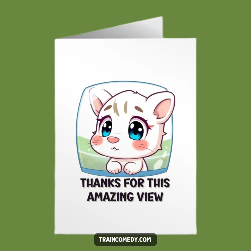 Funny Free Printable Thank You Card: Curious Character, DIY Humorous Gift