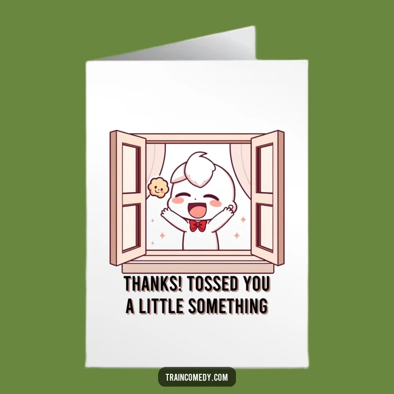 Free Printable Thank You Card: Giggling Gratitude, Plush Toy Toss