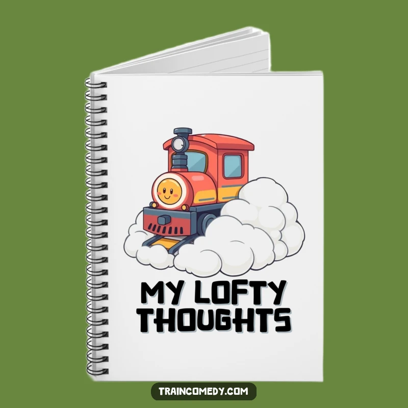 Funny Cloud Bump Train Notebook: Jot Down Dreams, Playful Design, Gift
