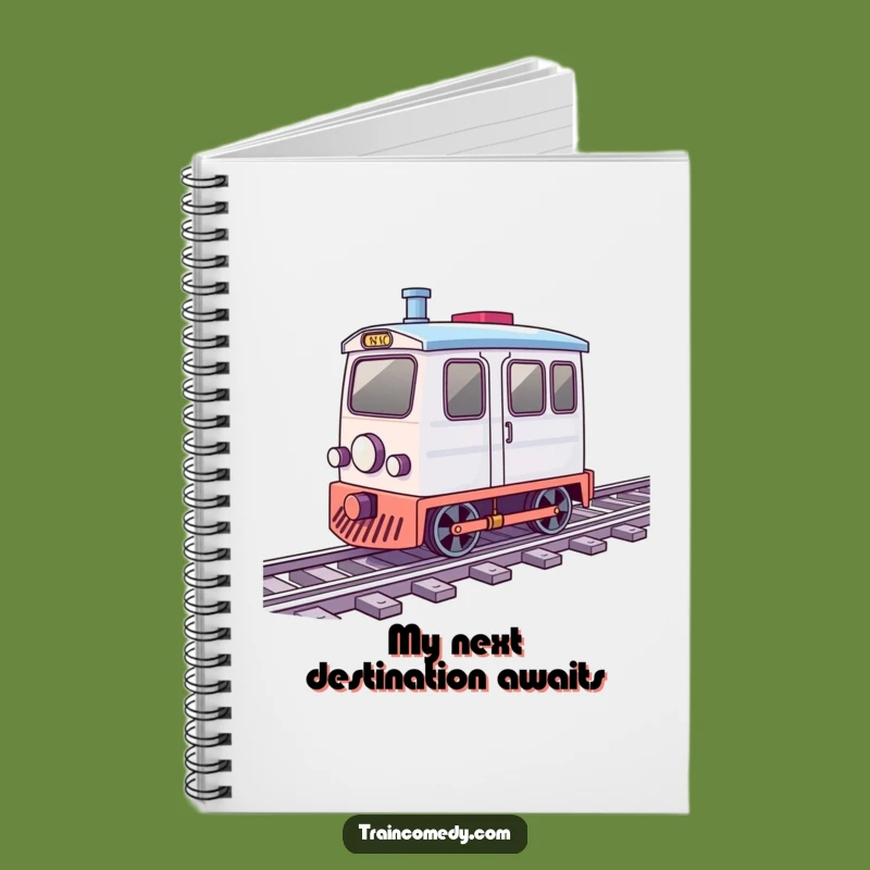 Funny Spinning Train Notebook: Capture Ideas with Merry Motion