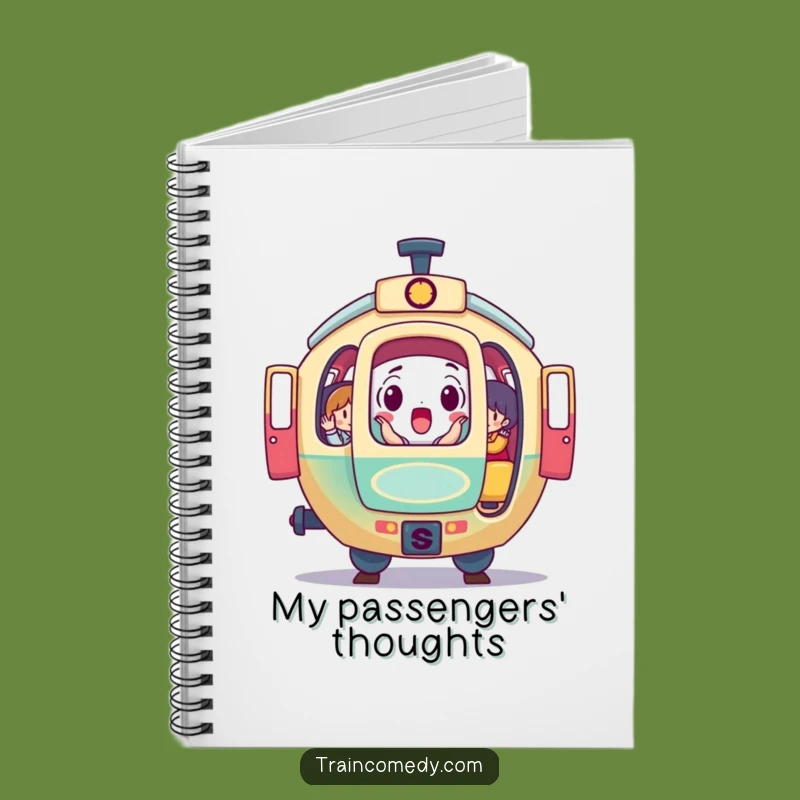 Funny Surprise Train Car Notebook: Jot Down Ideas with Humor and Passengers, Great Gift!