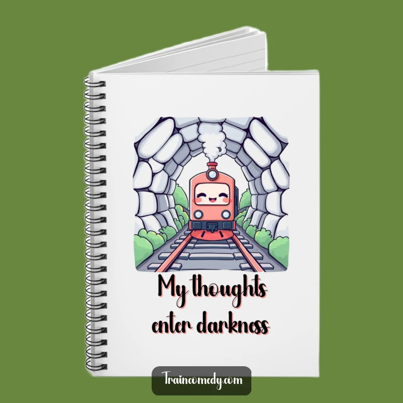 Funny Kawaii Train Notebook: Tunnel Adventure Log, Hilarious Journal Funny Gift!