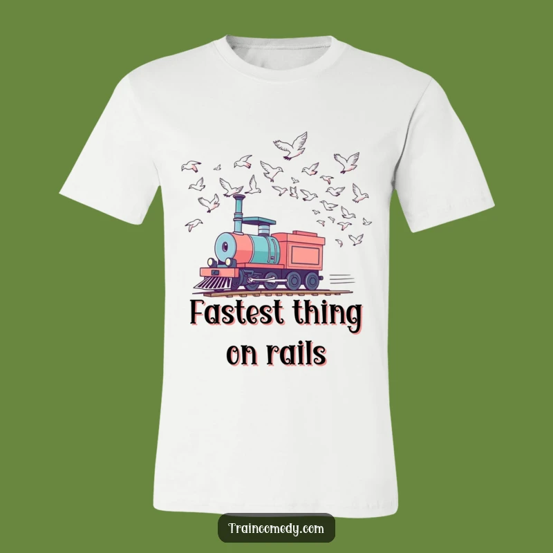 Funny Racing Train T-Shirt - Adventure Tee & Locomotive Joy Gift