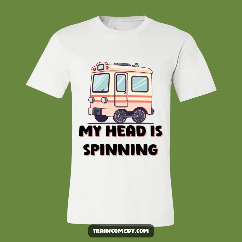 Funny Dizzy Train T-Shirt - Comical Motion for Casual Wear